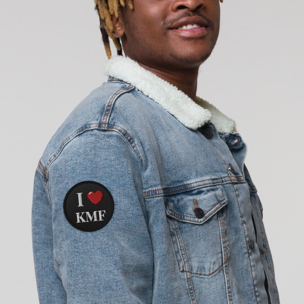 I Love KMF Embroidered patches