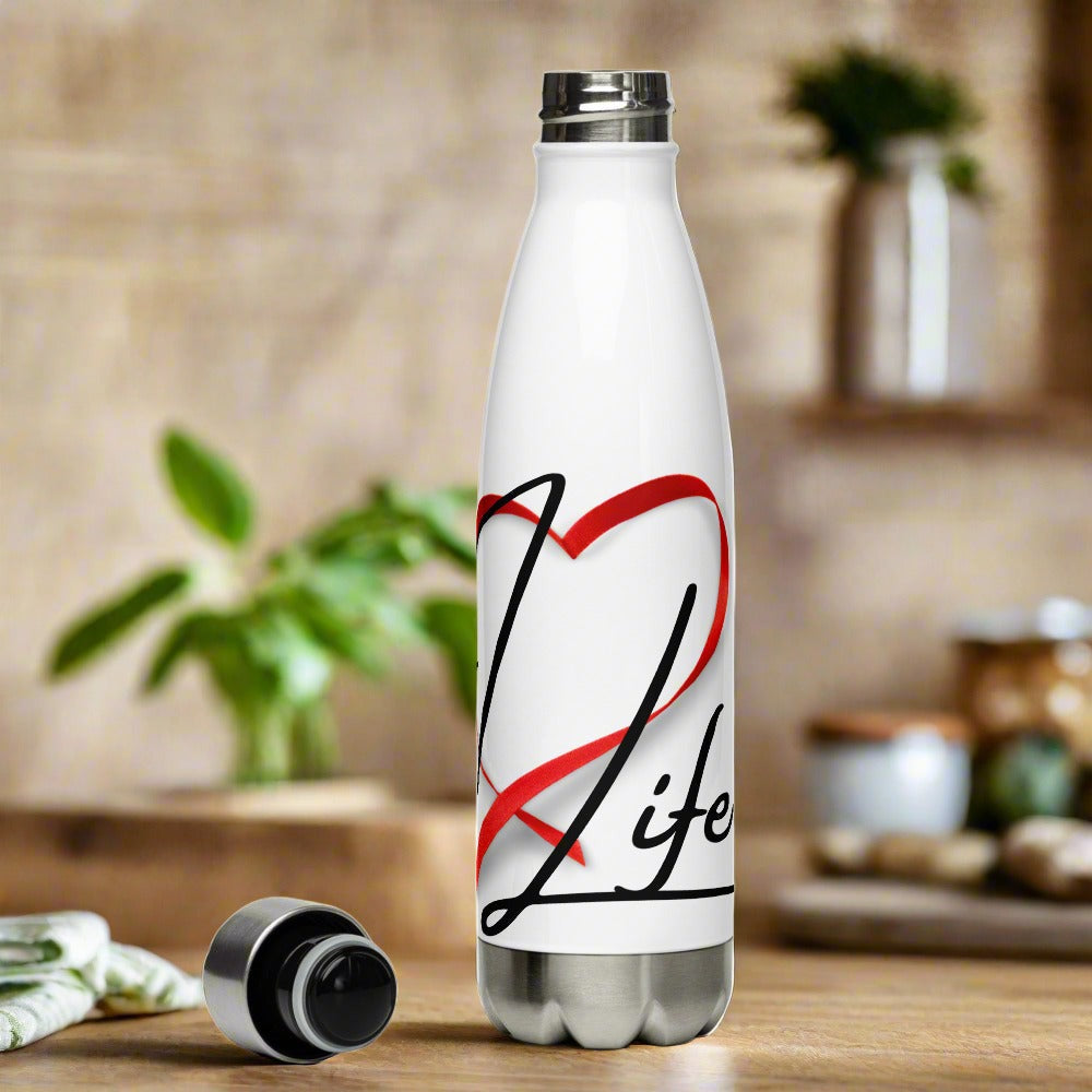 KMF Love Life Stainless Steel Water Bottle