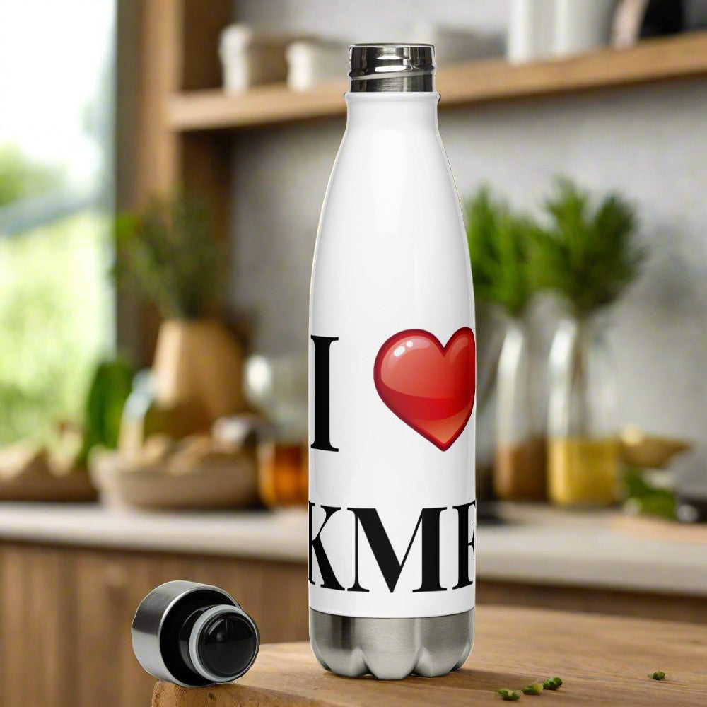 I Love KMF Stainless Steel Water Bottle