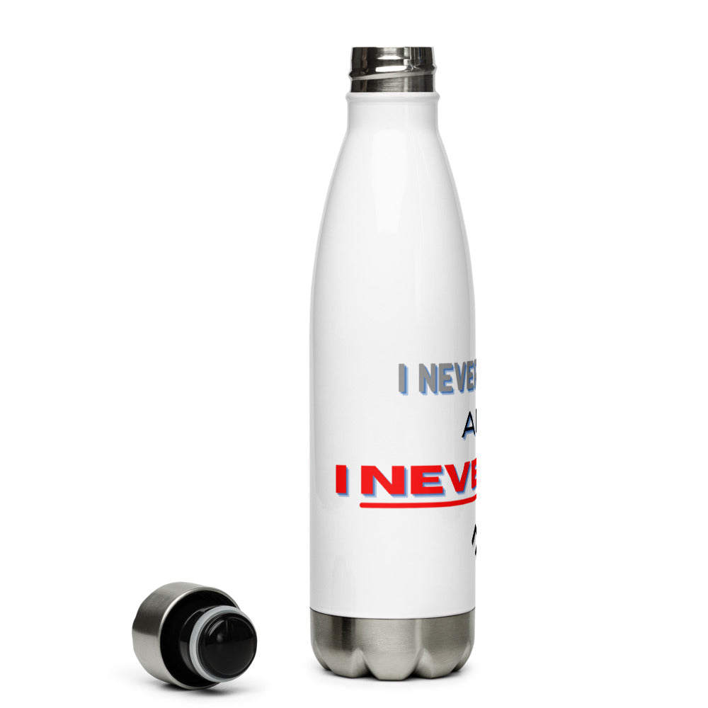 KMF Slogan Stainless Steel Water Bottle