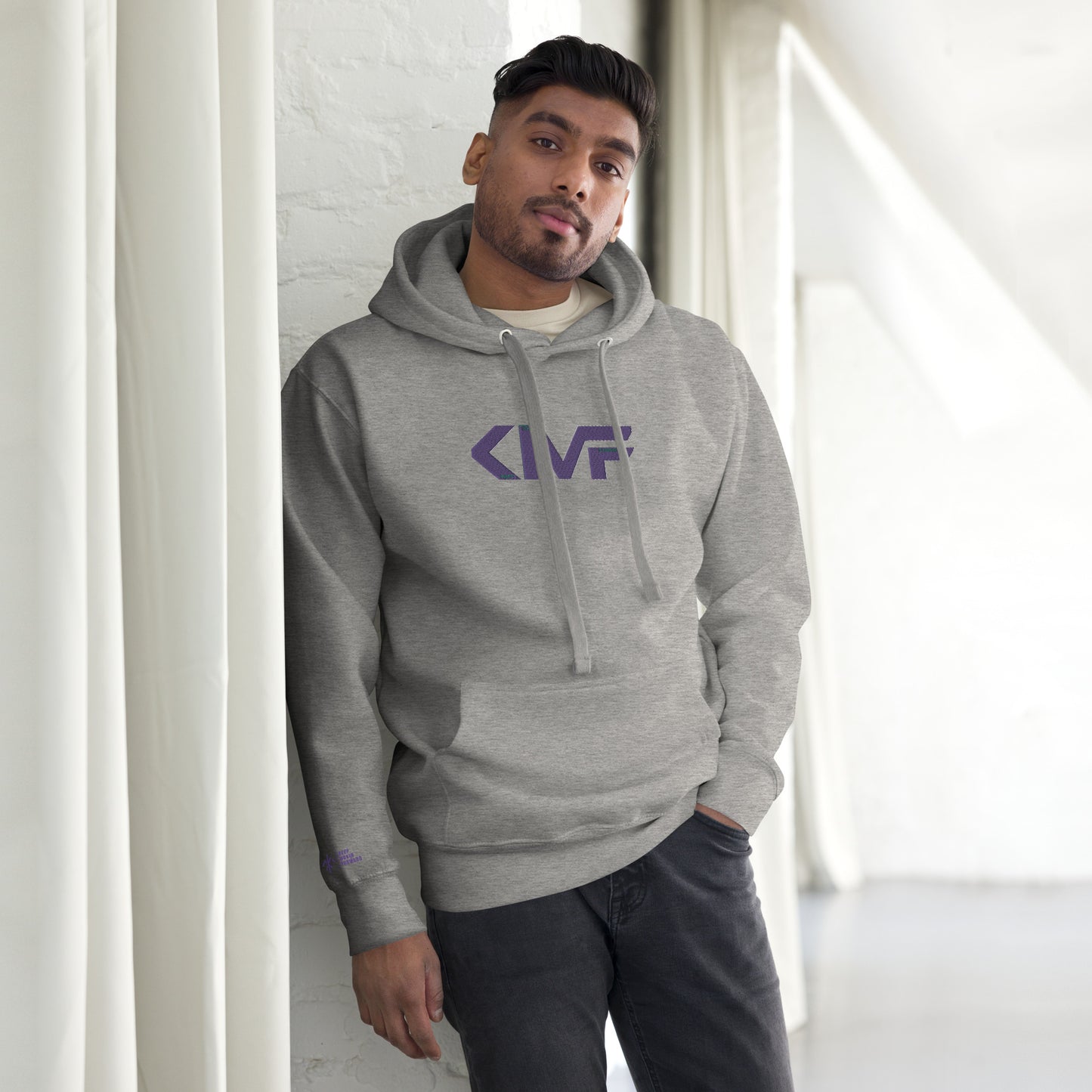 KMF Purple Script Hoodie