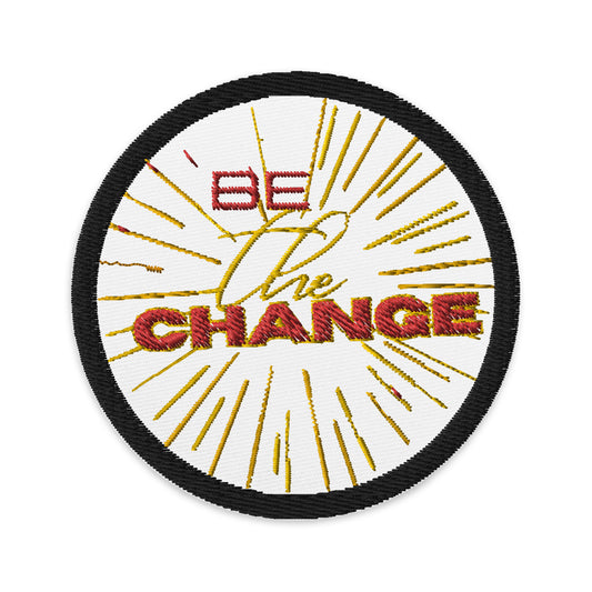 KMF Be The Change Embroidered patches