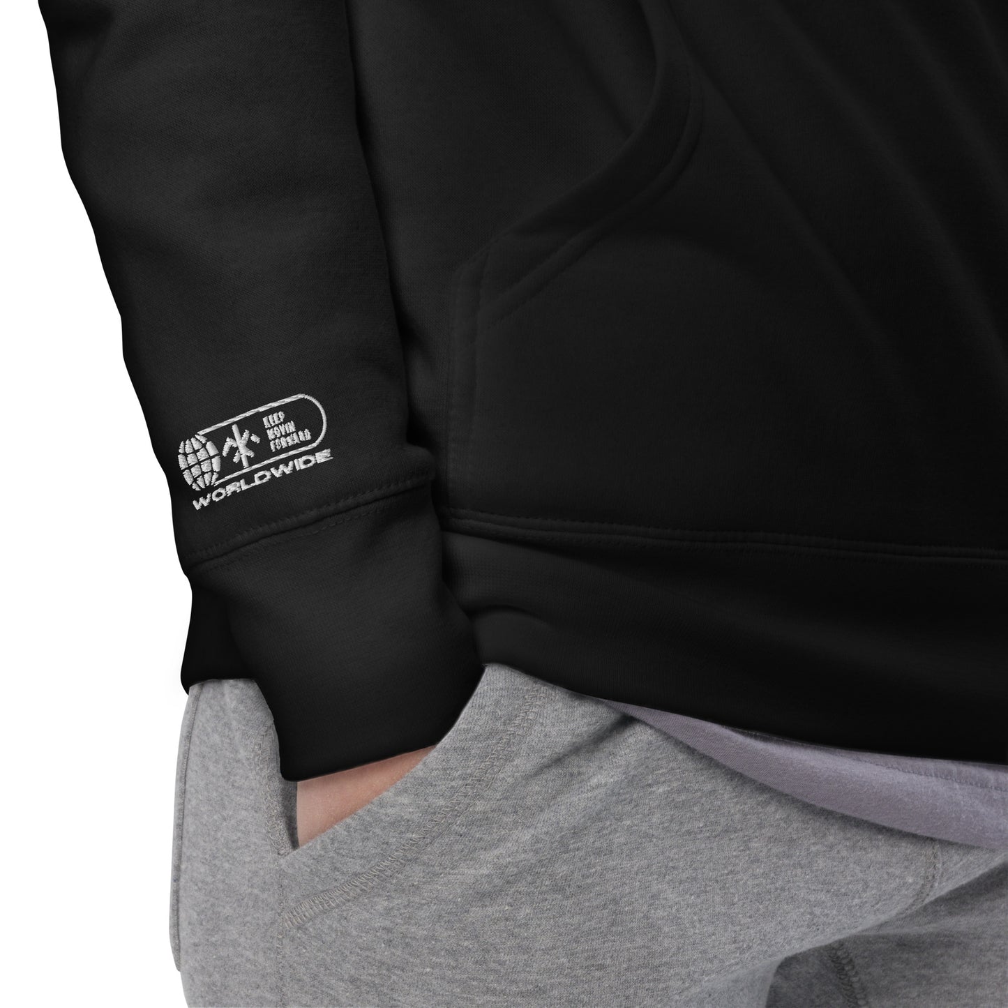 Keep Movin Forward Embroidery Hoodie