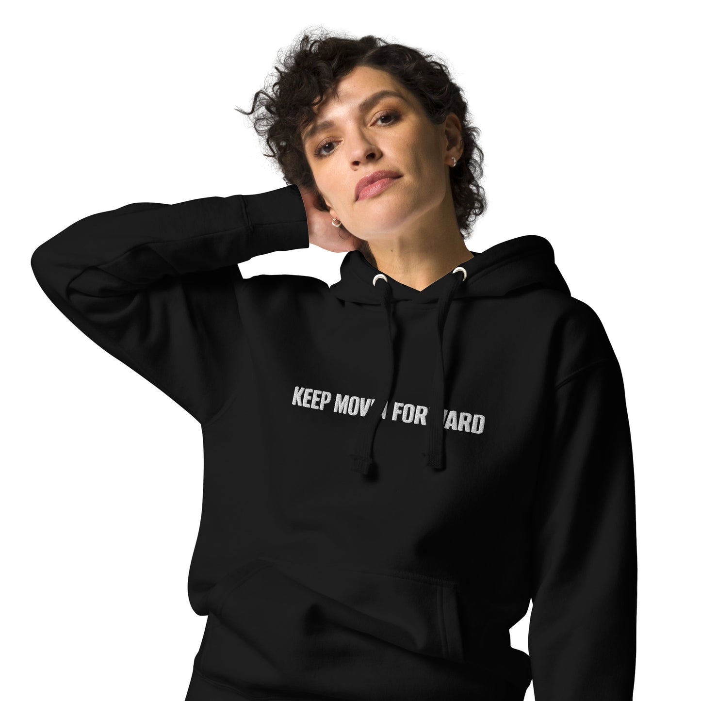 Keep Movin Forward Embroidery Hoodie