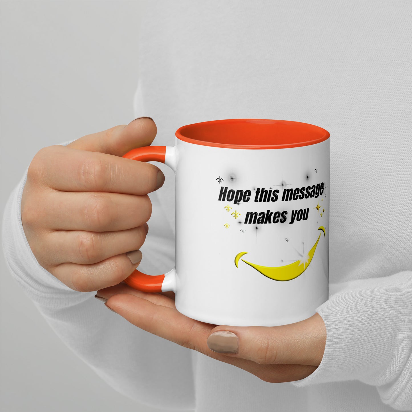 Smile Mug with Colour Inside