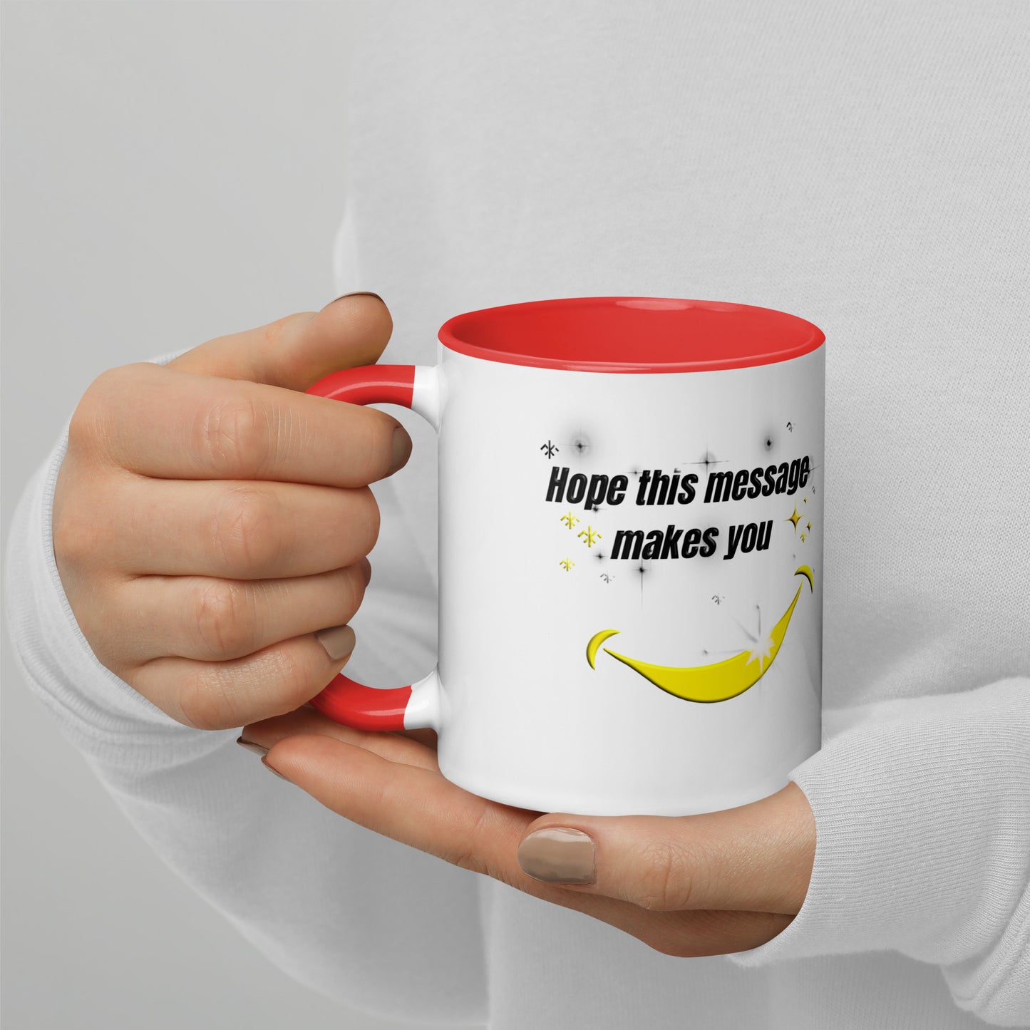 Smile Mug with Colour Inside