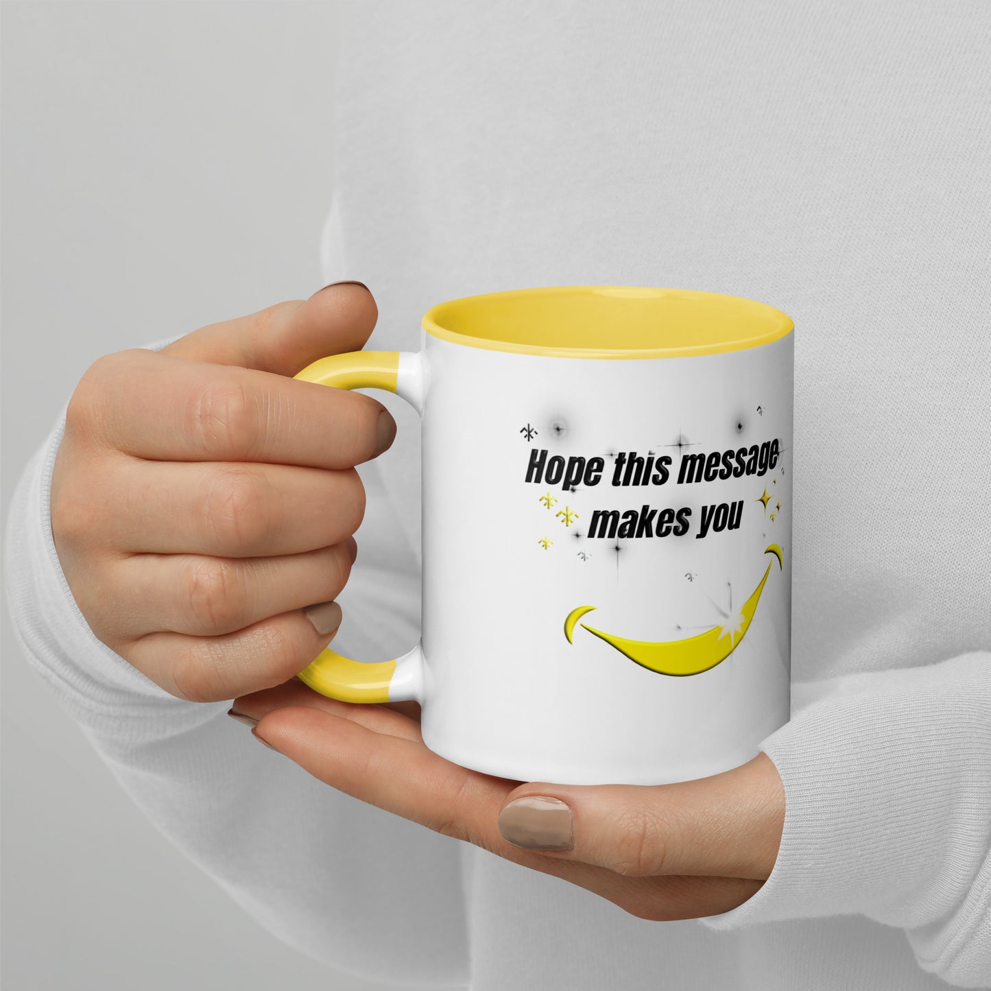 Smile Mug with Colour Inside