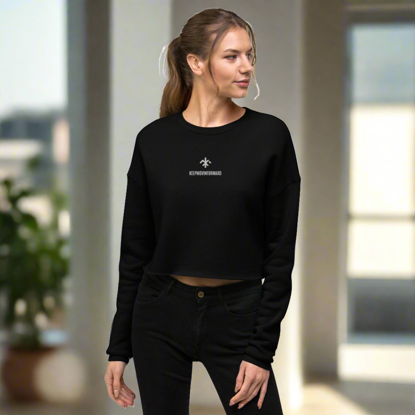 KMF Ladies Crop Sweatshirt