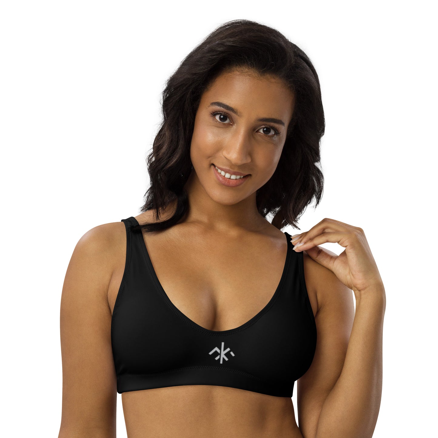 Recycled KMF padded bikini top