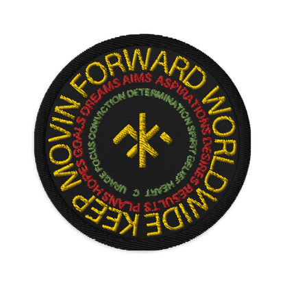 KMF Circle Embroidered patches