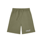 KMF White Script Shorts