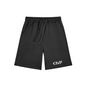 KMF White Script Shorts